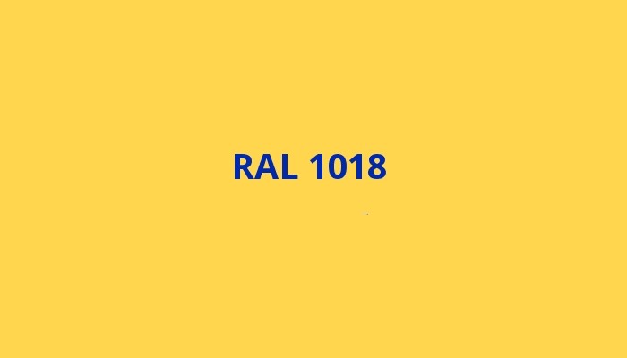 RAL 1018 - Zinková žlutá